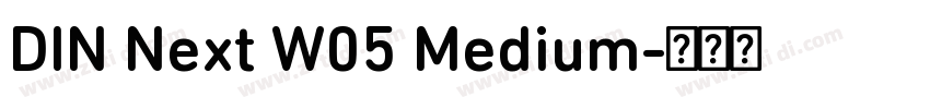DIN Next W05 Medium字体转换